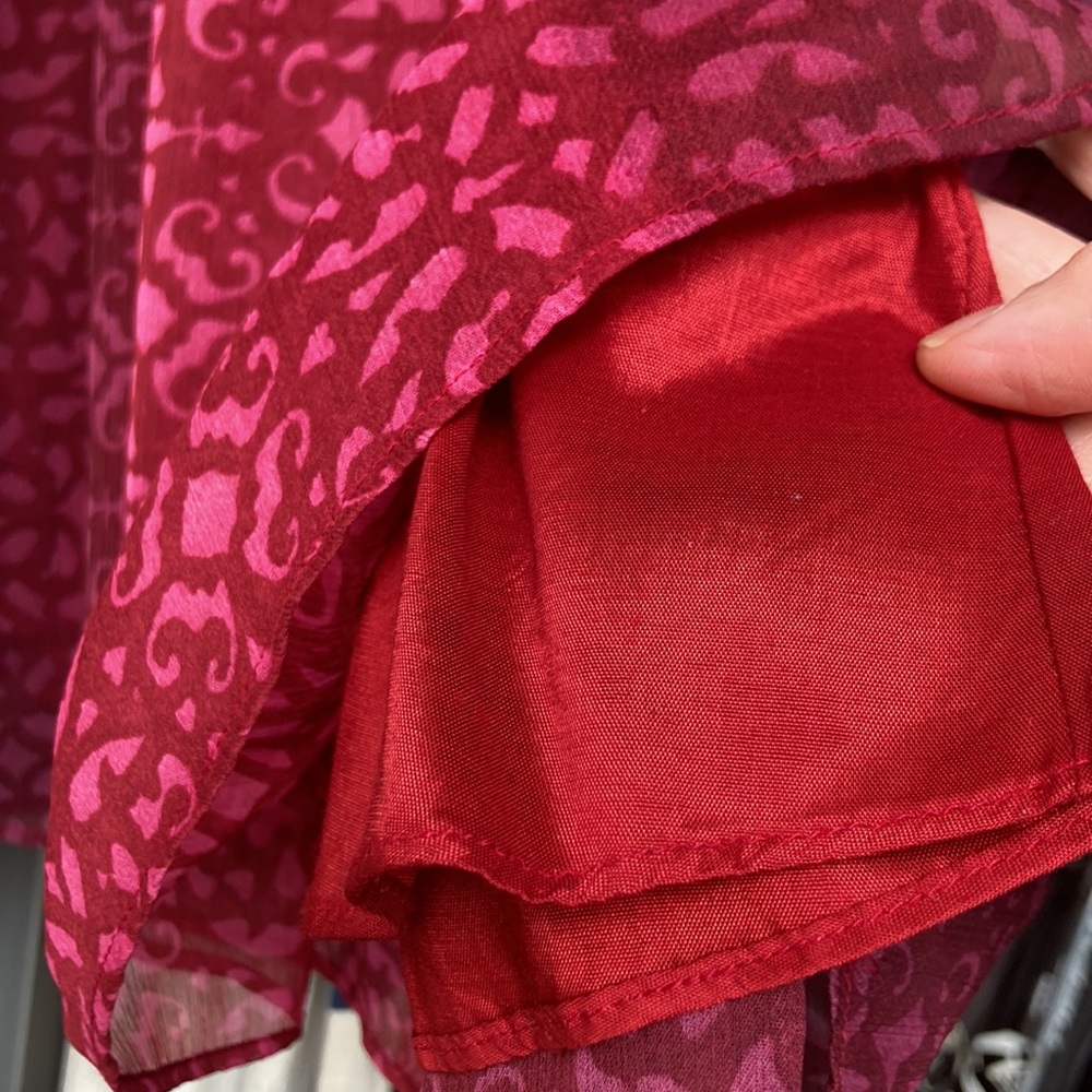 Anthropologie Swing Dress size 6 magenta color - Picture 6 of 11